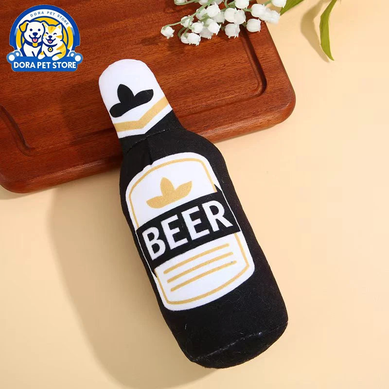 Pet supplies simulation beer vodka whiskey bottle BB call pet dog cat companionship pet toys